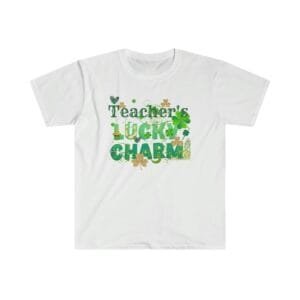 Teacher's lucky charm st patrick's day Unisex, cut teacher gift, new teacherT-Shirt, saint patrick's day teacher tee shirt